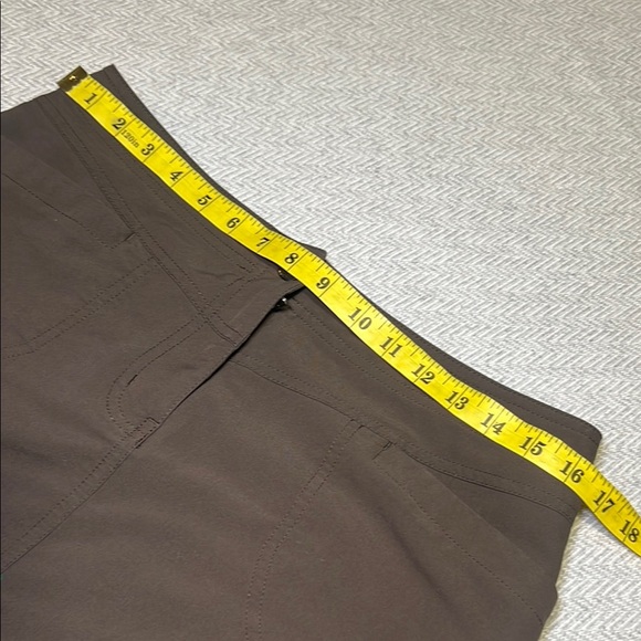 MEC Brown A-Line Mini Skirt with Side slits  for Casual Wear.  Size 6 - Picture 7 of 9